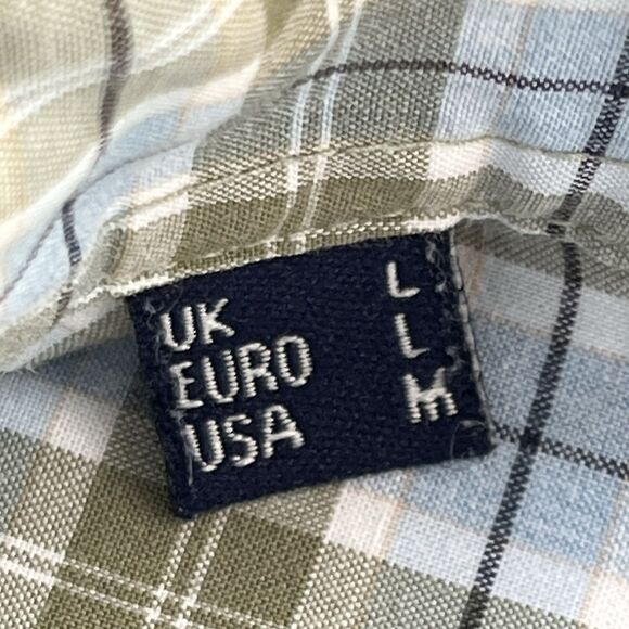 Barbour Button Down Shirt Men's Size M Tailored Fit Plaid Soft Brushed Fabric - Picture 9 of 9